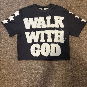 NFINITY Black and White 'Walk With God' Tee